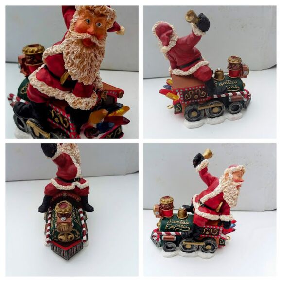 Santa's Express Crystal Valley Christmas Train 4 Cars Crystal Mine Holiday Decor - Picture 5 of 8